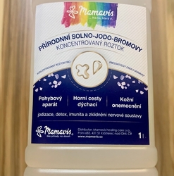 Jodová koupel : Solno-jodový koncentrát pro léčebnou a regenerační solno-jodovou koupel  1 litr