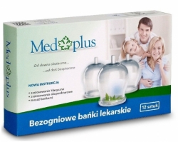 Skleněné baňky pro tradiční medicínu, 12 ks, průměr 40 mm