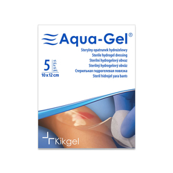 Aqua-Gel® hydrogel, 10 X 12 cm, 5 ks, krytí pro vlhké hojení ran a chronických ran