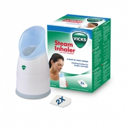 VICKS STREAM V1300EU02 Parní inhalátor, který zmírňuje příznaky nachlazení, chřipky a chřipky.