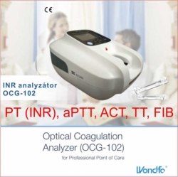INR ANALYZÁTOR OCG-102 (PT (INR), aPTT, ACT, TT, FIB)