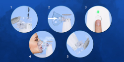 Tichý membránový inhalátor VITAMMY MESH 1 Mesh technologie, USB nabíjení