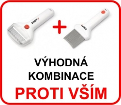 Odvšivovací a vyčesávací hřebeny. Výhodná kombinace ZAP X Z100 a ZAP X C200 (Visiomed Francie) Novinka v ČR + dárek zdarma 