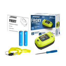Pulzní oxymetr NOVAMA FROXY na prst pro děti > 10 kg se zvířecím motivem