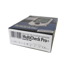 Sada přístroje s 10 proužky na glukózu, 5 proužků na cholesterol a 10 proužků kyselinu močovou NOVAMA MULTICHECK PRO+ 