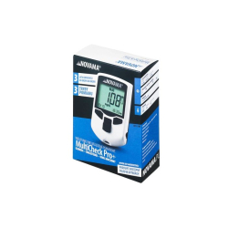 Sada přístroje s 10 proužky na glukózu, 5 proužků na cholesterol a 10 proužků kyselinu močovou NOVAMA MULTICHECK PRO+ 