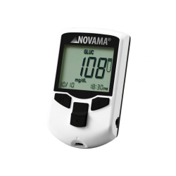 Sada přístroje s 10 proužky na glukózu, 5 proužků na cholesterol a 10 proužků kyselinu močovou NOVAMA MULTICHECK PRO+ 