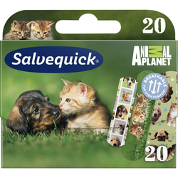 SALVEQUICK ANIMAL PLANET VODĚODOLNÁ NÁPLAST 20 KS