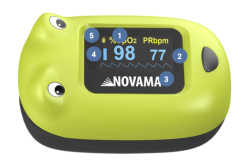 Pulzní oxymetr NOVAMA FROXY na prst pro děti > 10 kg se zvířecím motivem