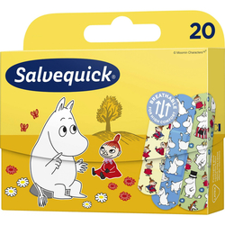 SALVEQUICK MOOMINS  VODĚODOLNÁ NÁPLAST 20 KS