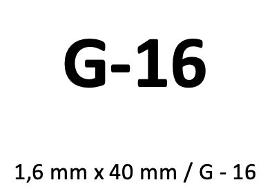 Injekční jehla dispoFINE, 100 ks, Varianta dispoFINE - injekční jehla, sterilní, bílá, 1,6 mm x 40 mm / G - 16