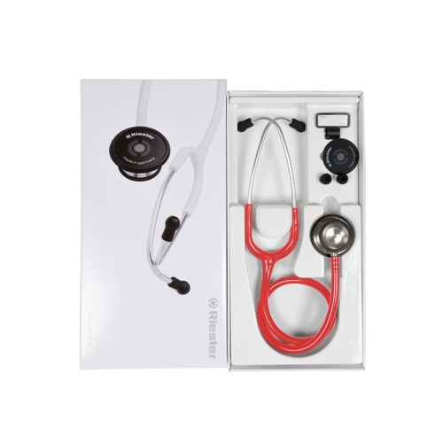 Stetoskop - Fonendoskop Duplex 2.0 Riester Aluminiová hlavice červený