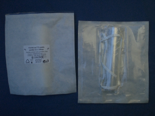 Návlek na UZ sondu s tkanicí - sterilní 12cm x 150cm