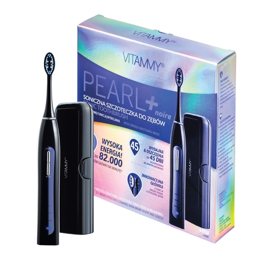 Sonický zubní kartáček Vitammy Pearl+ Noire s funkcí bělení zubů