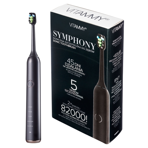 Vitammy Symphony sonický zubní kartáček, Barva BLACK