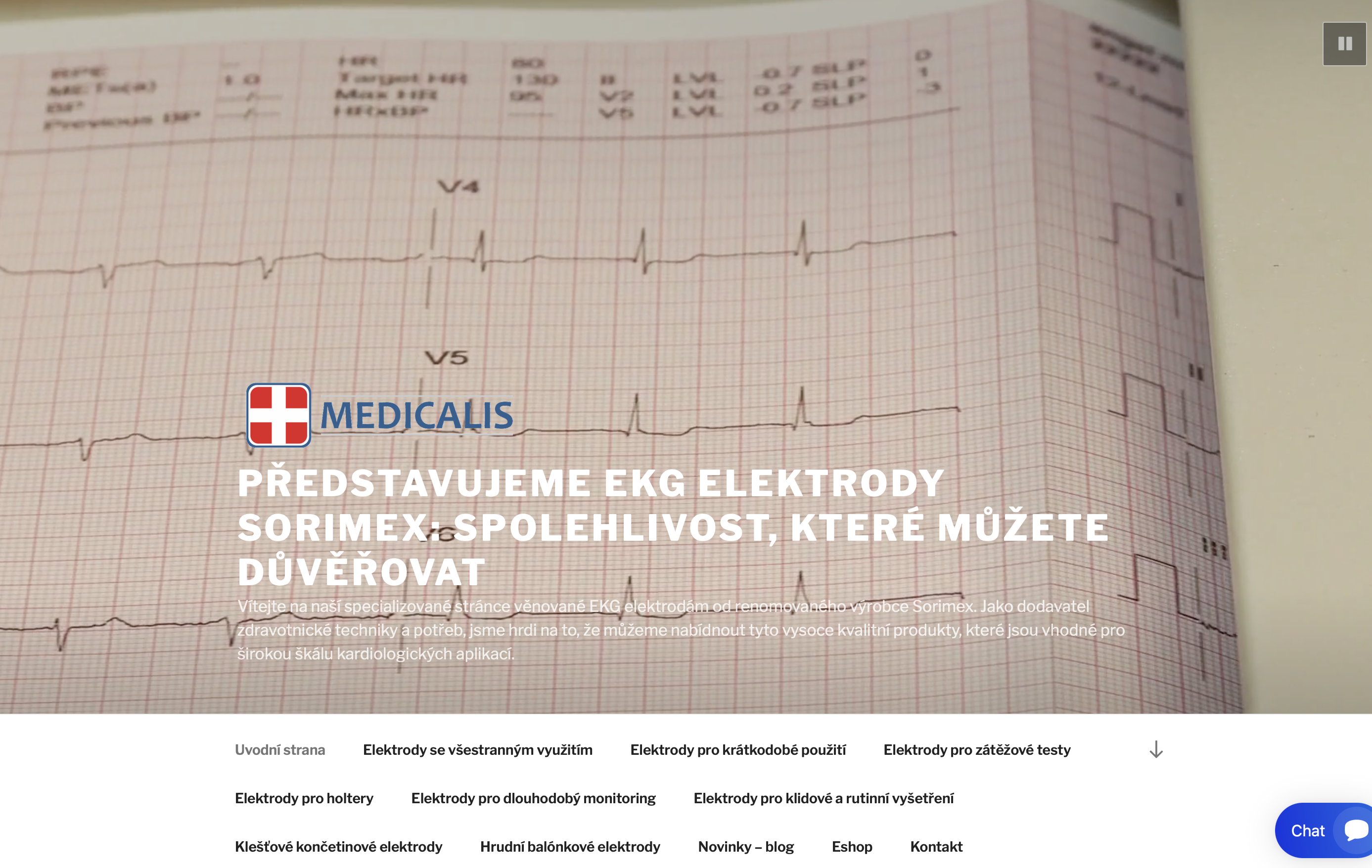 Dnes představujeme: www.ekgelektrody.cz – specializovaný web pro EKG elektrody a příslušenství