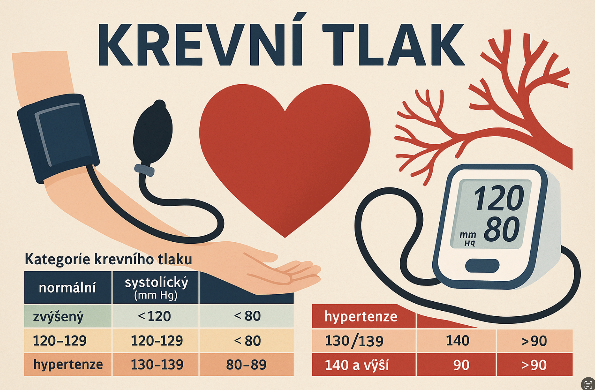 Téma zdraví: Krevní tlak: Co je normální, co už je problém a jak si tlak správně měřit