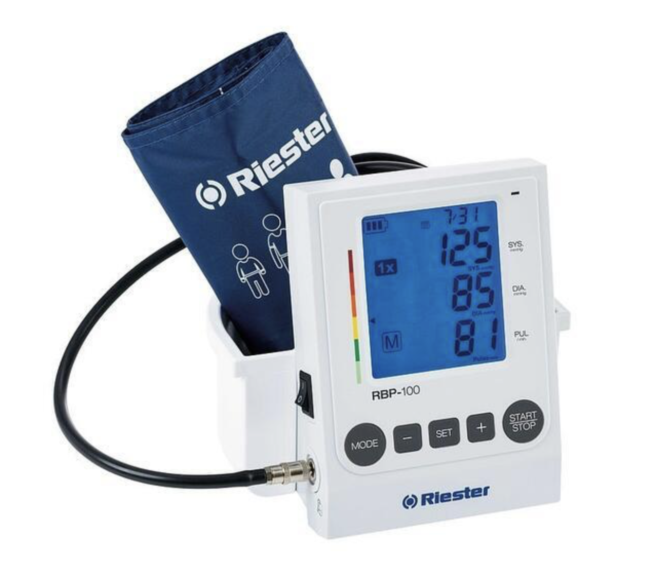 Dnes představujeme: Stolní elektronický tlakoměr Riester RBP‑100 DESK 1740 – profesionál s precizností a komfortem