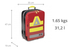 Záchranný batoh PAX RRT (velký) červený 